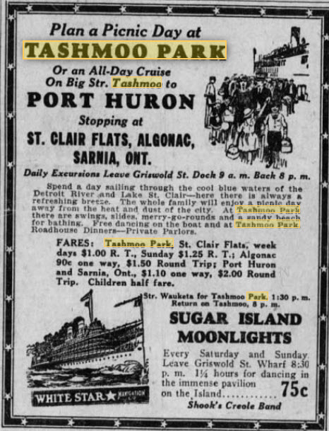 Tashmoo Park - Plan A Picnic Ad July 16 1927 (newer photo)